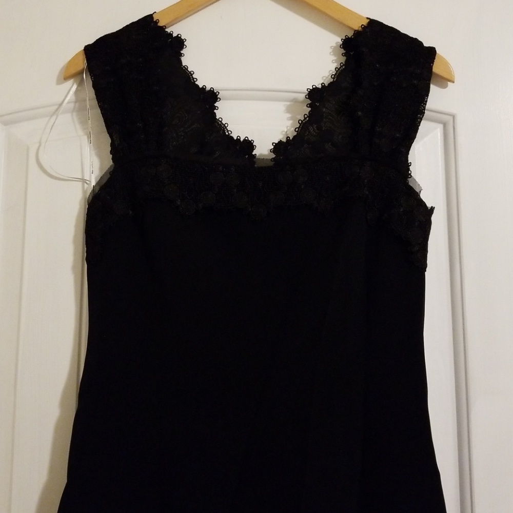 👗 Kay Unger New York Black Dress Gown - Picture 2 of 6